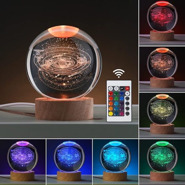 Large 3D Solar System Crystal Ball - Image 2