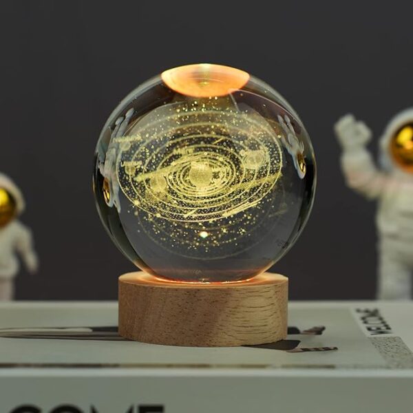 Large 3D Solar System Crystal Ball - Image 5